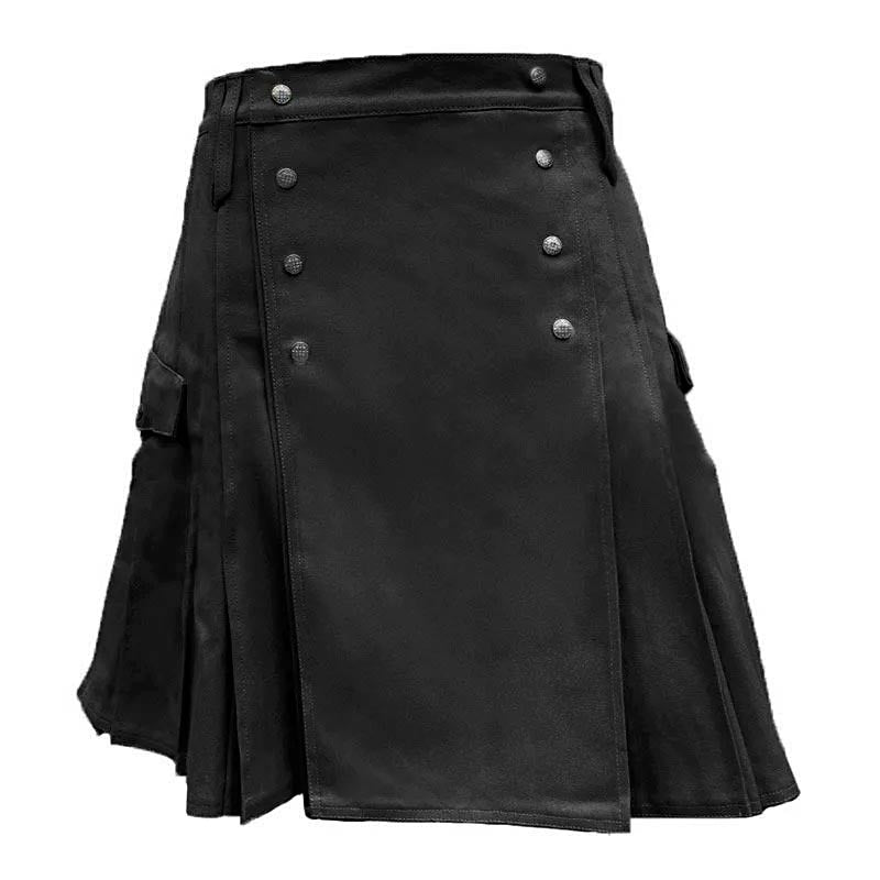 Black Utility Kilt