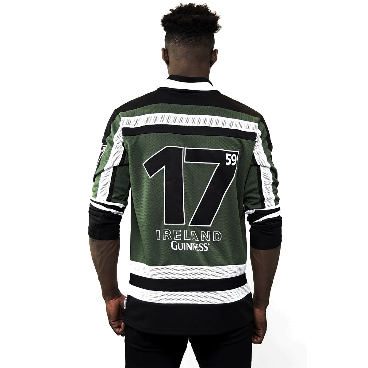 Green & White Guinness Harp - Hockey Jersey