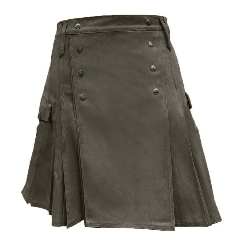 Dark Green Utility Kilt | Moss Colored Utility / Sports Kilts - Kiltman ...