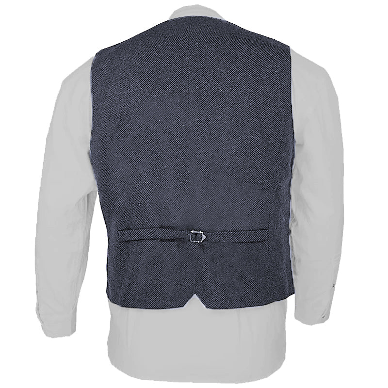 Dolce & Gabbana Heren Grijs Gestreept Wollen Jurk Vest Gilet Dolce & Gabbana Heren Grijs Gestreept Wollen Jurk Vest Gilet